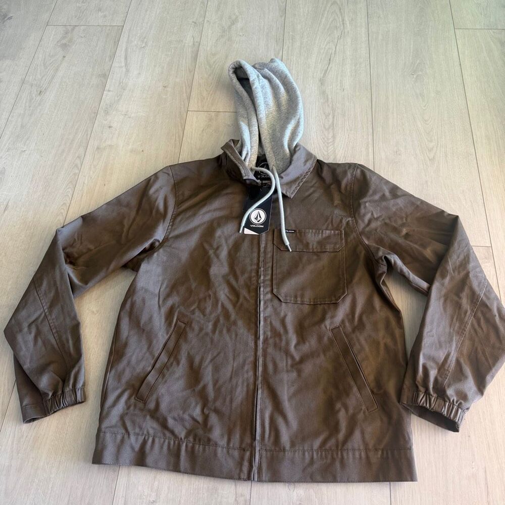 Volcom Men's Korman Hooded Garage Jacket size M